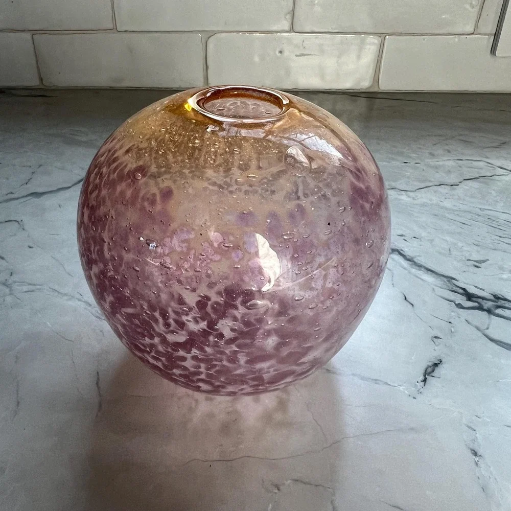 Sunset vase - pink‎ and orange tones